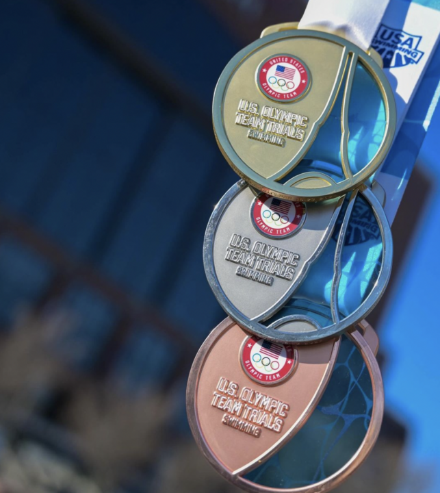 USA Swimming Reveals Olympic Trials Medals For June, Eiffel Tower On Gold & Silver